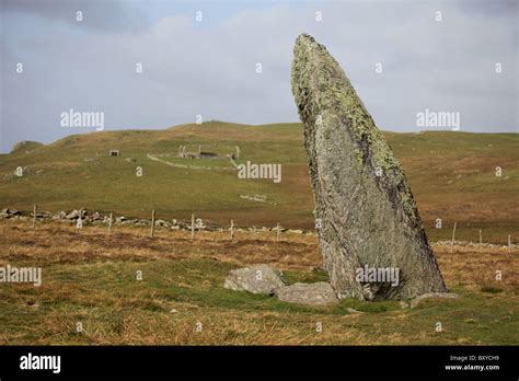 Bordastubble The Largest Standing Stone On Shetland Probably From The