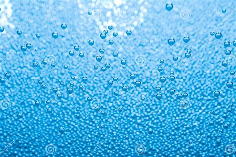 Macro Of Blue Air Bubbles In Water Stock Image Image Of Backdrop