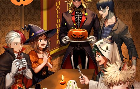 Wallpaper Feast Costumes Halloween My Hero Academia Boku No Hero