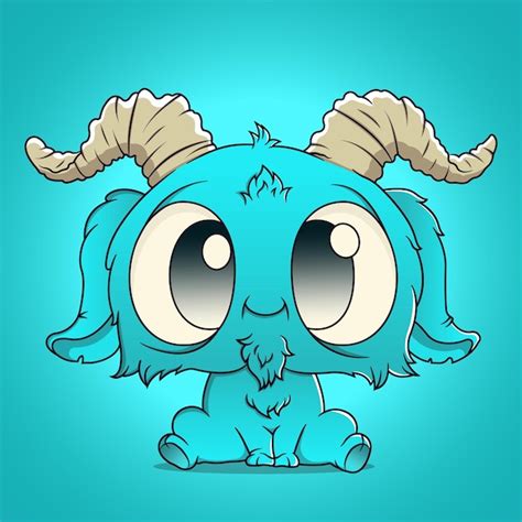 Premium Vector Cute Baby Goat Cartoon Vector Icon Illustration