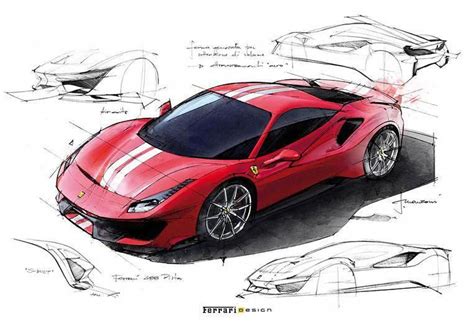 Ferrari 488 Pista Official Sketchescardesign Car Design Carsketch