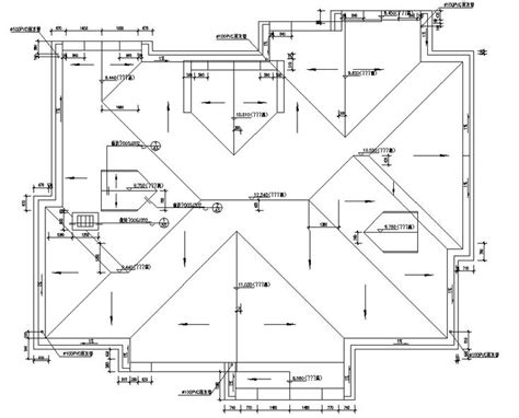 Roof Plan Working Drawing Dwg File Roof Plan Hip Roof Design How To