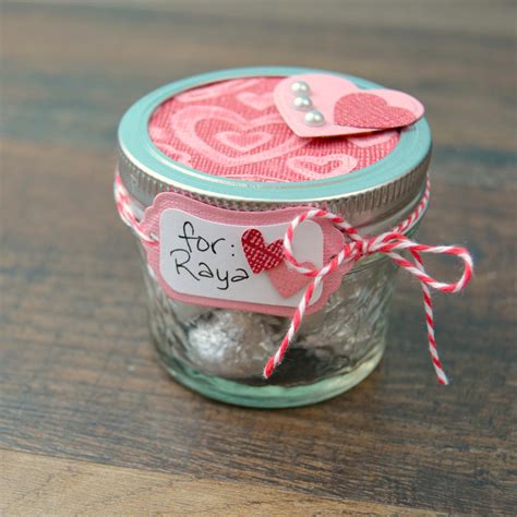 Chocolate and roses are fine, but you want enchanting. Valentine Gift in a Mason Jar - Happy Hour Projects