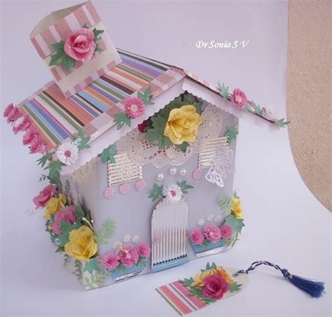 The actual house shapes on each page come in various sizes, ranging from 1 inch to 8 inches in width. Cards ,Crafts ,Kids Projects: House Shaped Box with ...