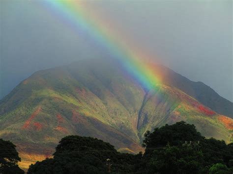 Rainbow Over Maui Mountains Photograph By Elaine Haakenson Fine Art