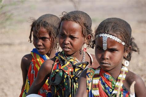 Afar Children Danakil Ethiopia African Children African Men