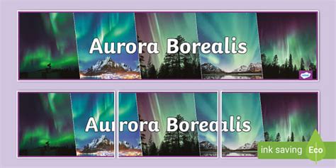 Aurora Borealis Display Banner Teacher Made Twinkl