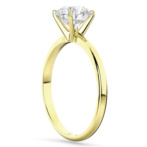 Four Prong 18k Yellow Gold Solitaire Engagement Ring Setting Ur142