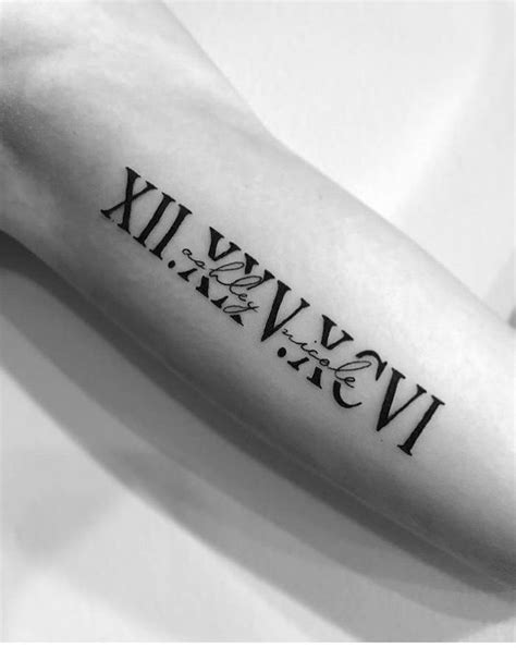 1001 Ideas For A Simple But Meaningful Roman Numeral Tattoo Tattoos