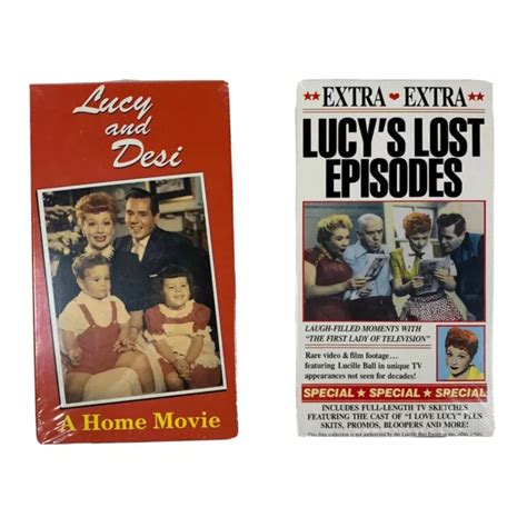 lucy vhs lost episodes 1989 and lucy and desi 1994 lucille ball lot of 2 sealed 12 99 picclick