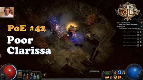 Path Of Exile Poor Clarissa Legacy League Youtube