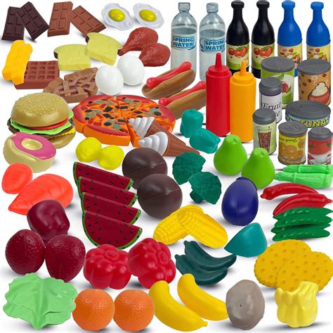Liberty Imports 120 Piece Deluxe Pretend Play Food Toy