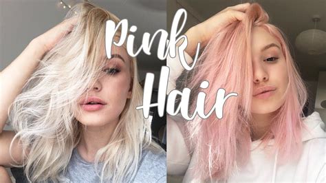 Pastel Pink Hair Tutorial Bleach London Rose Review Youtube