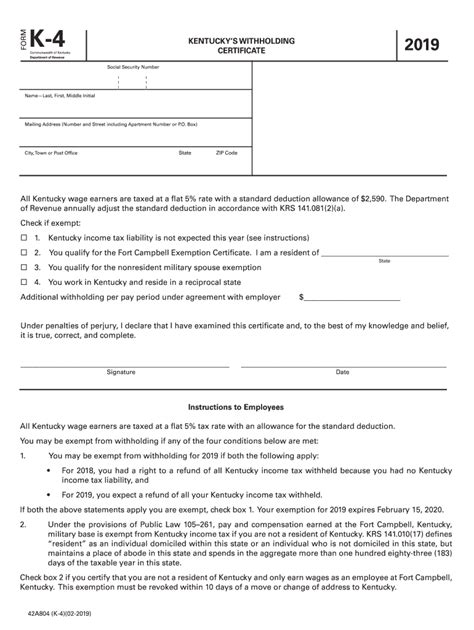 K4 Form 2023 Fill Out And Sign Online Dochub
