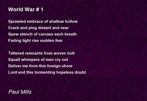 Famous Poems About World War 1