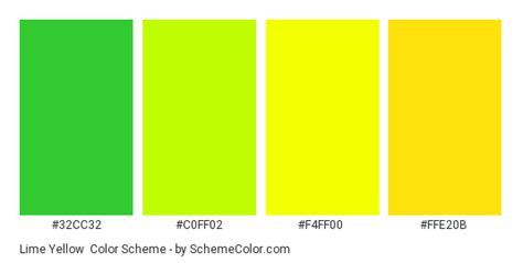 Lime Yellow Color Scheme Green