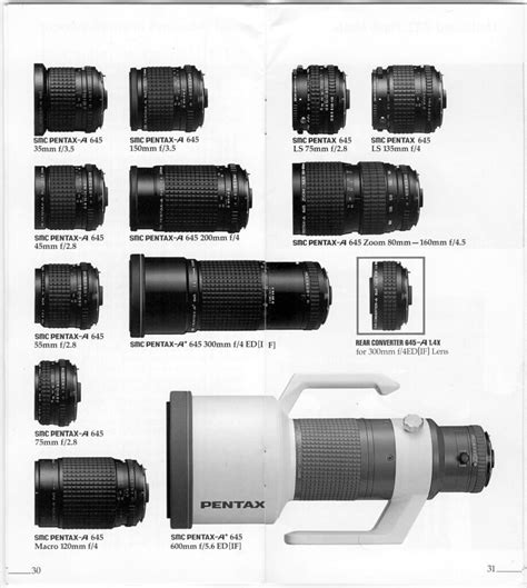 Pentax 645 Brochure Lenses A Photo On Flickriver