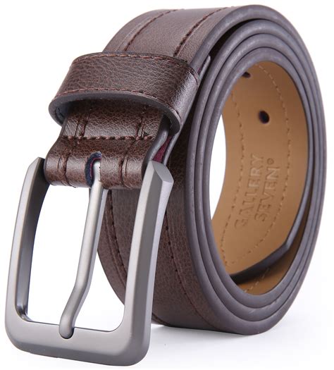 Gallery Seven Leather Belts For Men Classic Jean Belt Mens Casual Belt 1 5 Wide