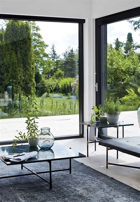 Calm Interiors With Large Windows Big Windows Living Room Living