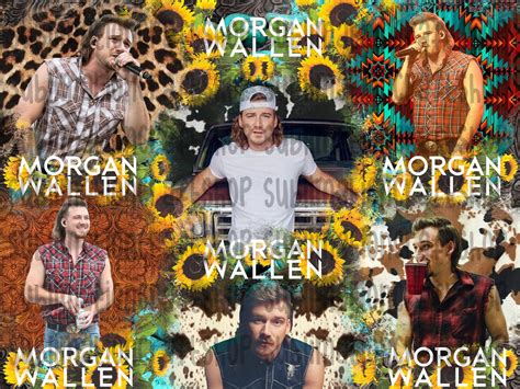 Morgan Wallen Pattern Country Singer Design Pattern Png Etsy