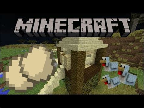 Minecraft: How to build a Working Chicken Coop - YouTube