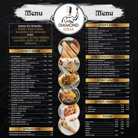 Menu At Diamond Kebab Skawina Skawina