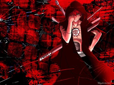 Red And Black Anime Wallpaper Naruto Gaby Serra
