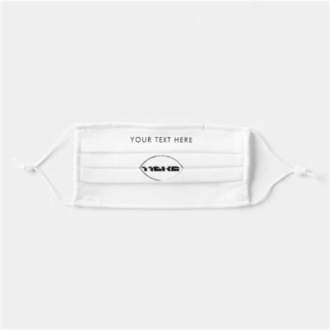 Personalized Simple Professional Washable Adult Cloth Face Mask Zazzle