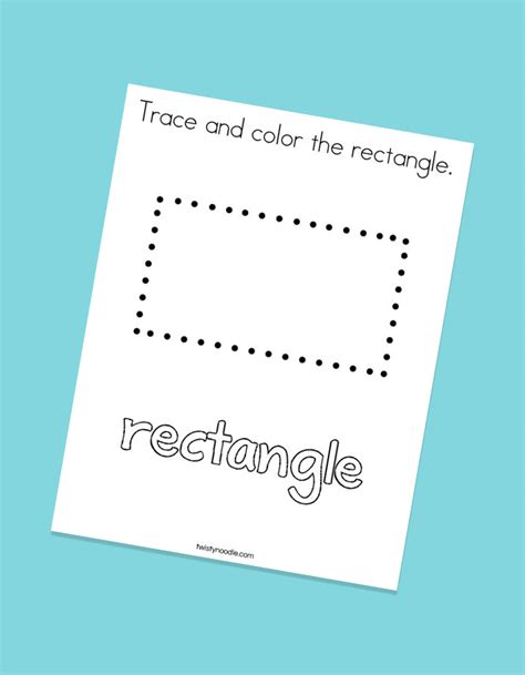 Rectangle Shape Activities For Preschoolers Kids Activities Blog
