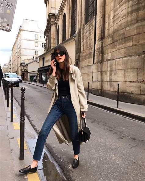15 French Style Influencers Who Nail The Effortless Parisian Look French Girl Style Trench