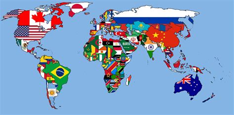 File World Flag Map Wikimedia Commons Best Of Flags 世界の旗 国旗 世界地図