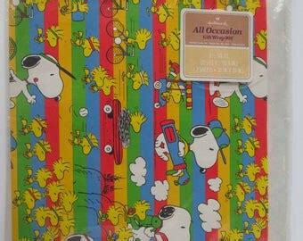 Snoopy Gift Wrap Etsy