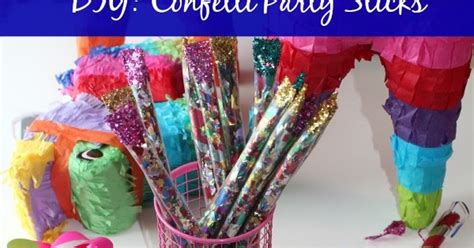 Diy Confetti Party Sticks Sunny Days And Starry Nights