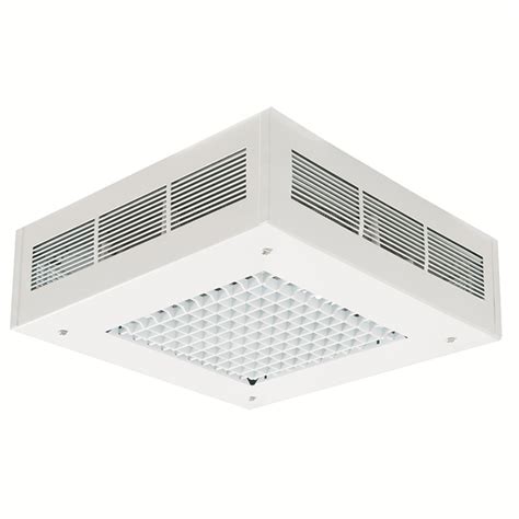 Newair portable garage heater, ceiling mountable hardwired electric heat with adjustable louvers, heats up to 500 sq ft, g73, ivory, 8.90d x 9.10w x 11.25h, white. HOMEWELL Ceiling-Mounted Garage Heater - 5000 W - 500 sq ...