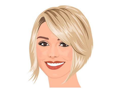 Short Hairstyles For Women Over Woman Cartoon Face Clip Art Library