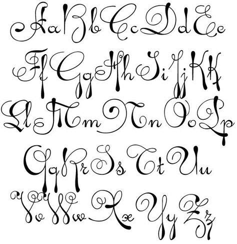 tipos de letra para mural Diseños de letras Letras para tatuajes