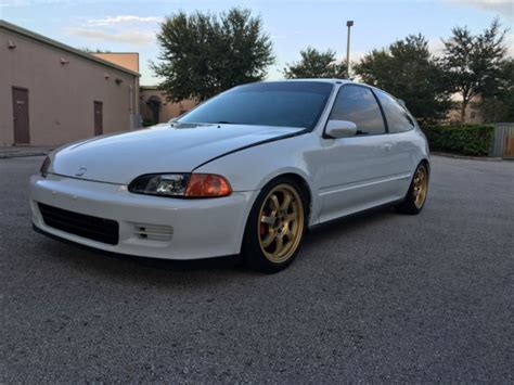 1992 Honda Civic Cx Hatchback White Clean For Sale Photos Technical