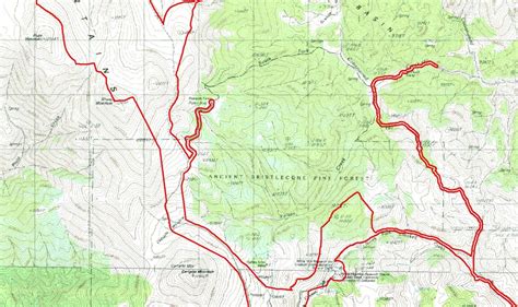 Boundary Maps For White Mountain Wilderness Area