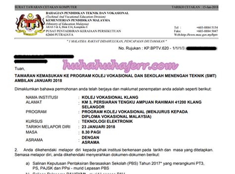 Untuk melayari portal kementerian pendidikan malaysia kpm : Bersedia Ke Kolej Vokasional Sekarang Ni... - blog santai ...