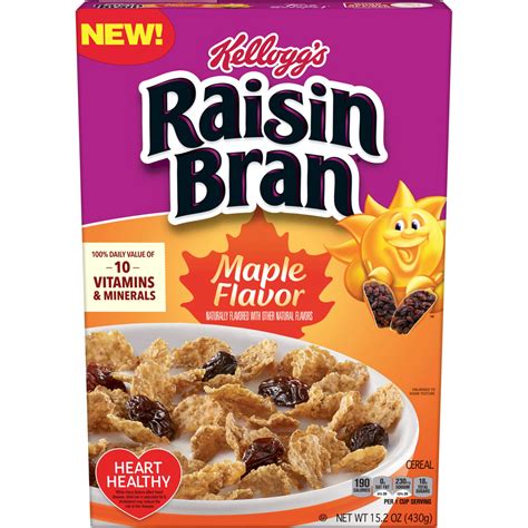 Kelloggs Raisin Bran Maple Flavor Brings The Flavors In The Cereal Bowl