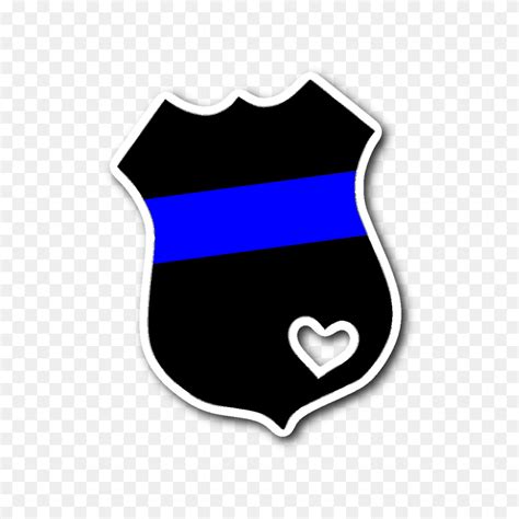 Thin Blue Line Police Badge Svg