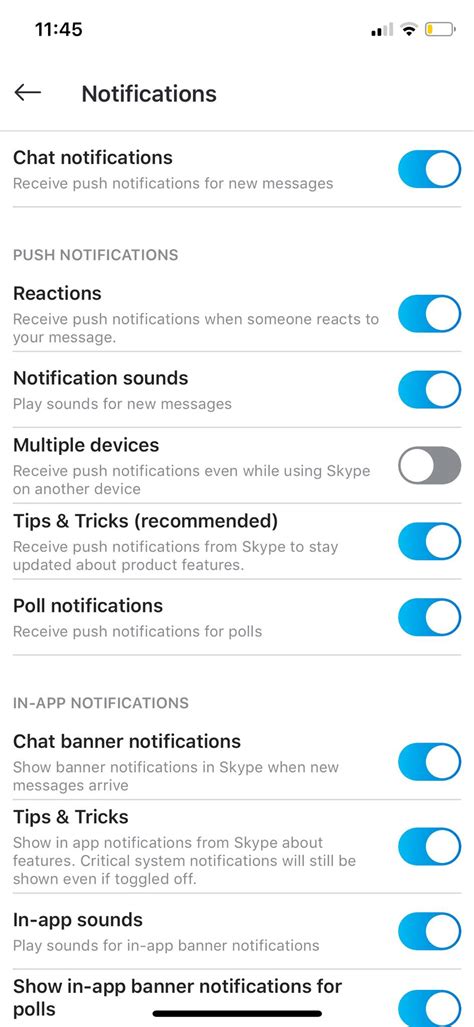 Inspiration Notifications Settings On Ios By Skype Ui Garage