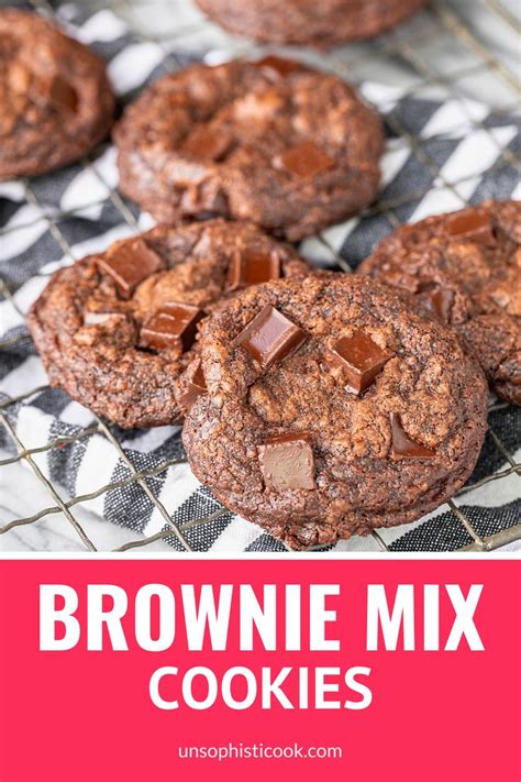 Easy Brownie Mix Cookies 3 Ingredients This Quick And Simple