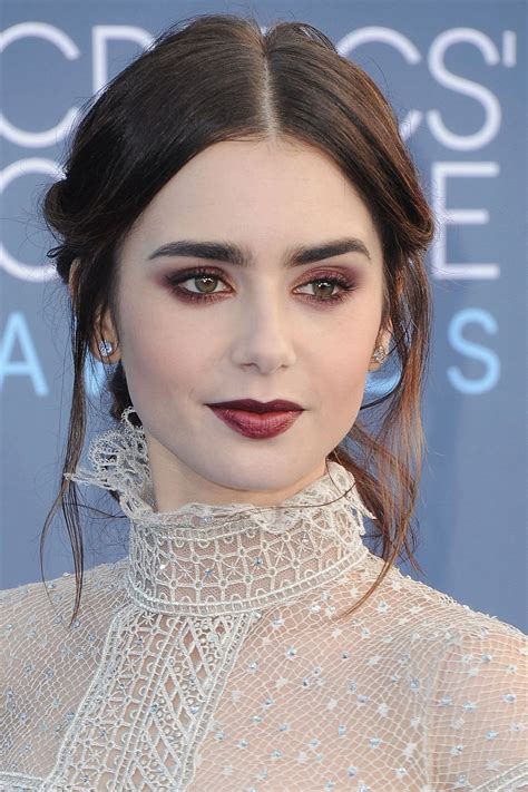 10 Best Critics Choice Awards Beauty Looks Lily Collins Makeup Lily