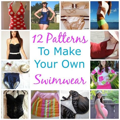 12 Patterns To Make Your Own Swimwear Swimwear Sewing Patterns