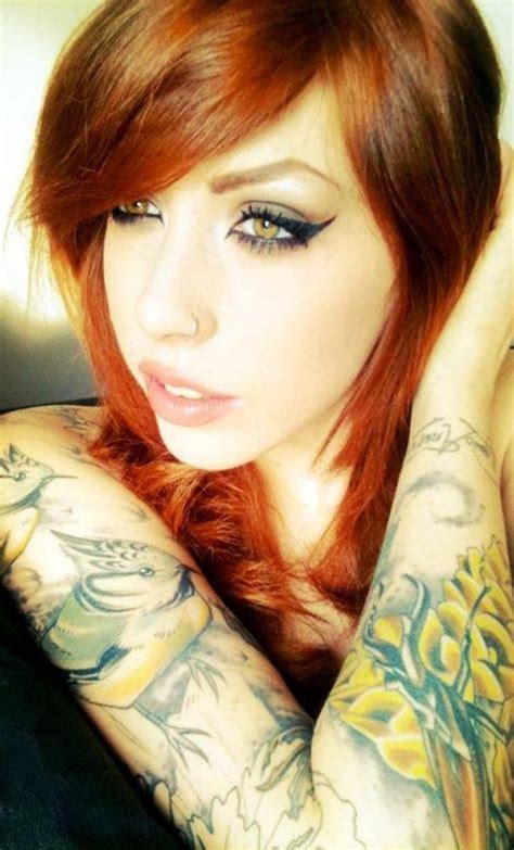 Hot Redheads With Tattoos Fuego Fuego Fuego 30 Photos With Images Inked Girls Girl