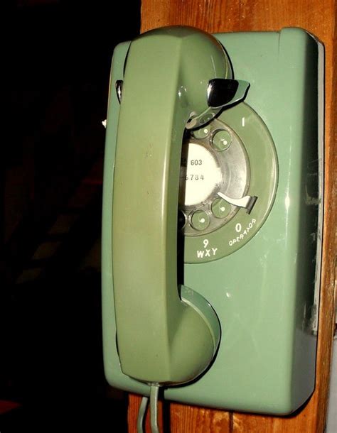 Avocado Green Western Electric Wall Phone By Vintagetea On Etsy