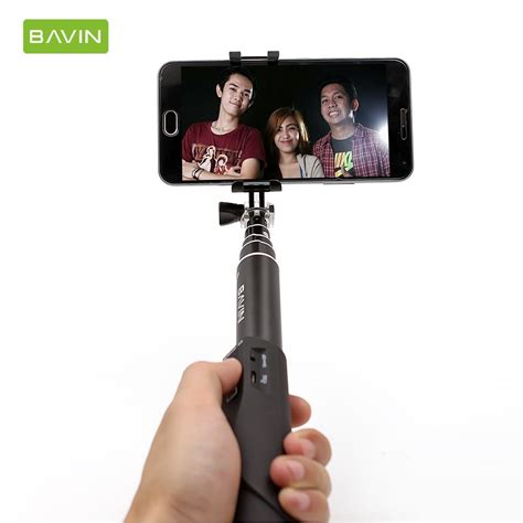 Monopods Bavin Universal Bluetooth Selfie Stick Expanded 20 90 Cm Length For Iphone Samsung Vivo