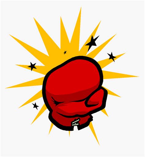 Boxing Gloves Punching Clip Art Cartoon Boxing Glove Punch Hd Png