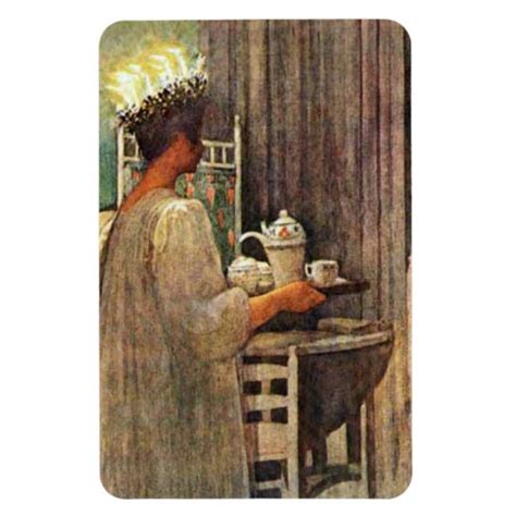 Carl Larsson St Lucia Day Christmas In Sweden Magnet